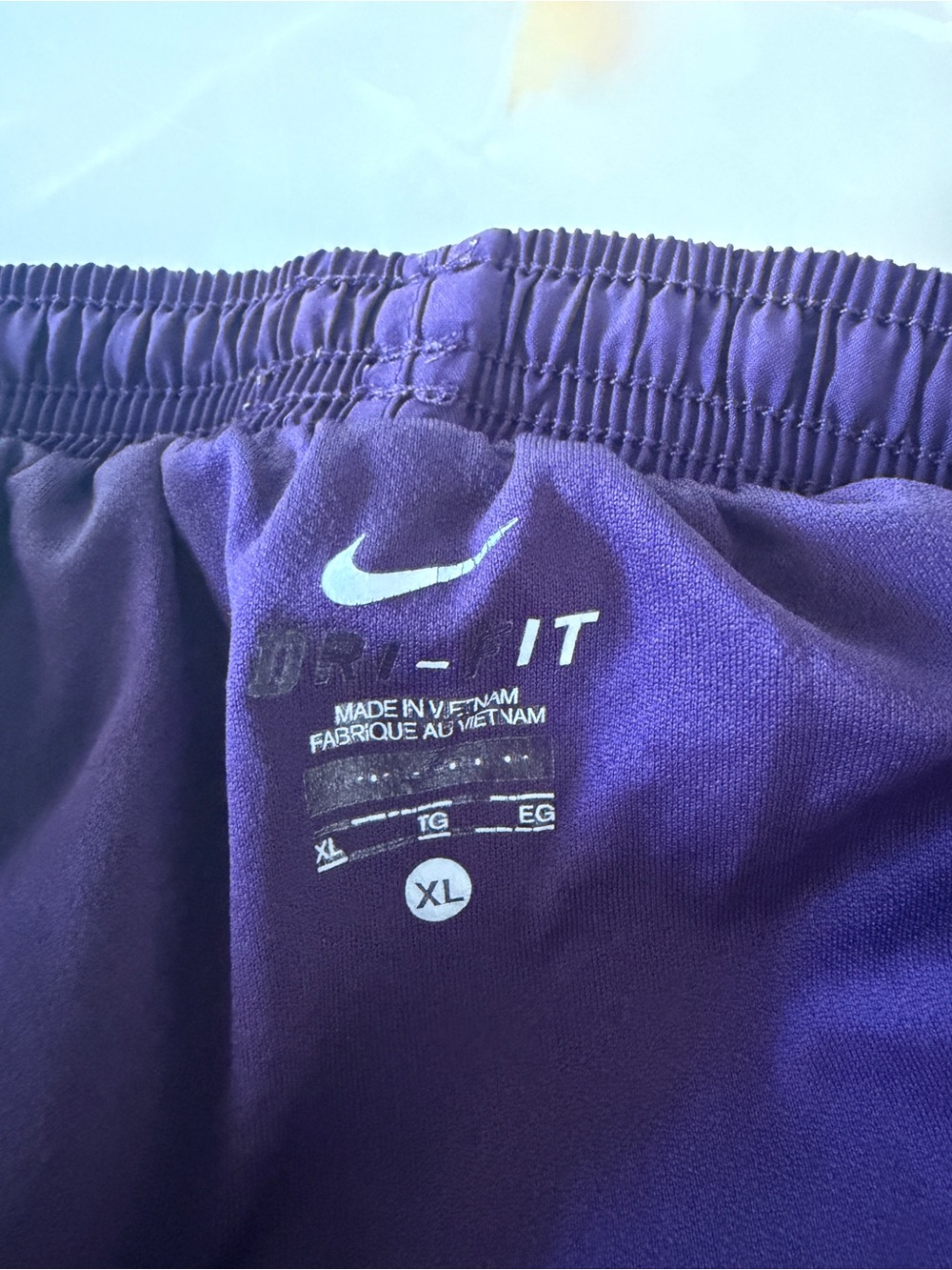 Nike Women’s Purple Athletic Shorts with Pink Trim - Picture 5 of 5
